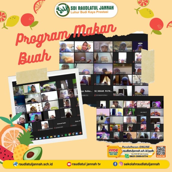 PROGRAM MAKAN BUAH SDI RAUDLATUL JANNAH
